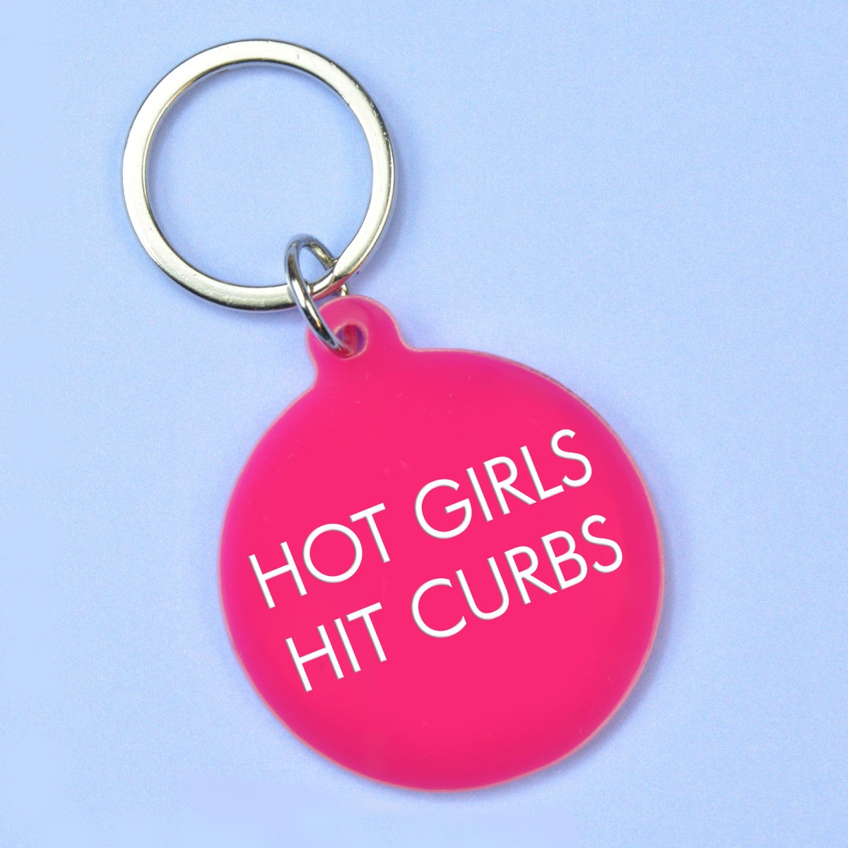 Hot Girls Hit Curbs Keyring